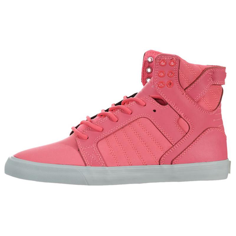 Buty Supra SKYTOP - Sneakersy Wysokie Damskie - Różowe (ERKN-30741)